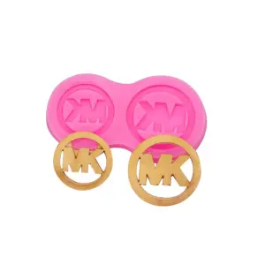 Mk brand logo silicone mould