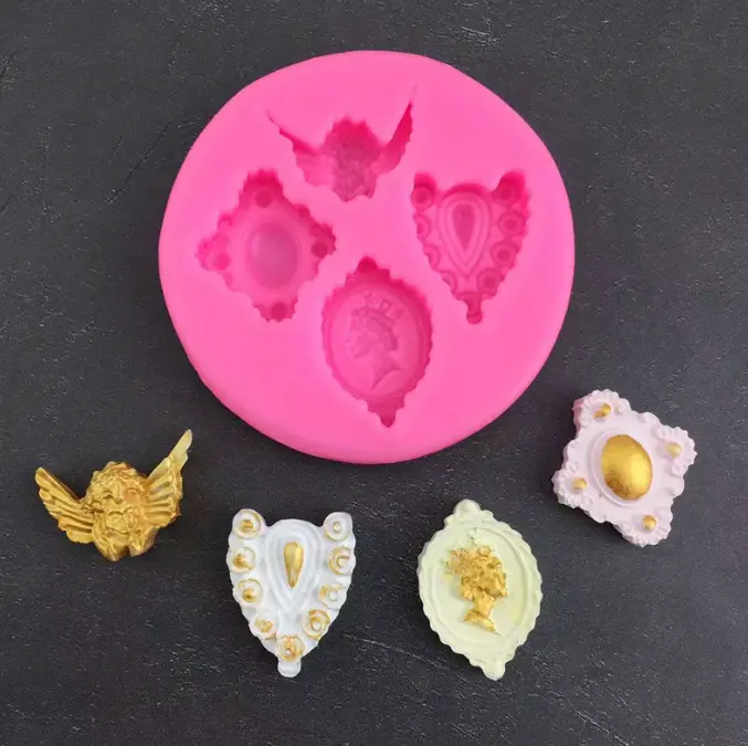 Angel gemstone theme silicone mould