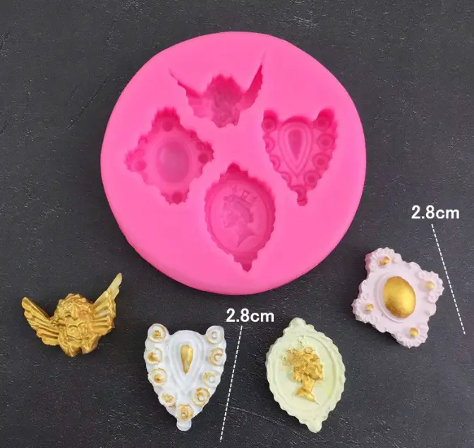 Angel gemstone theme silicone mould