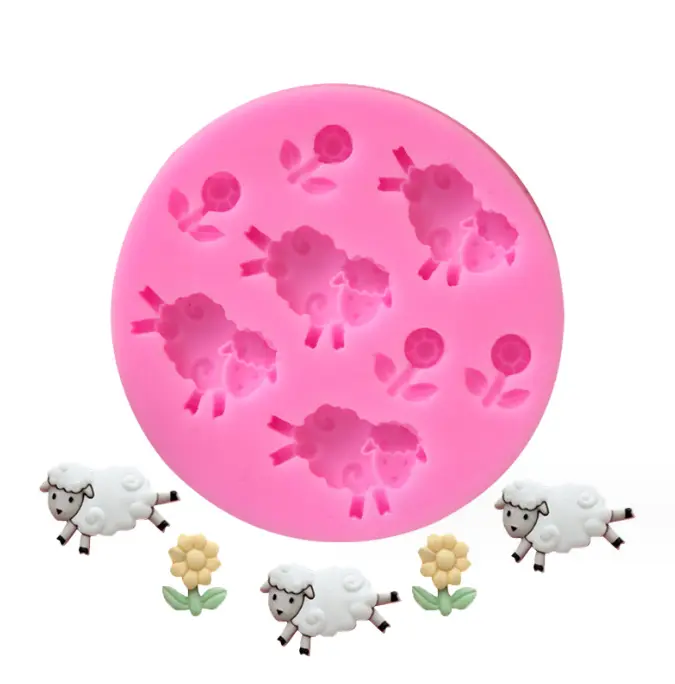 Sheep theme silicone mould