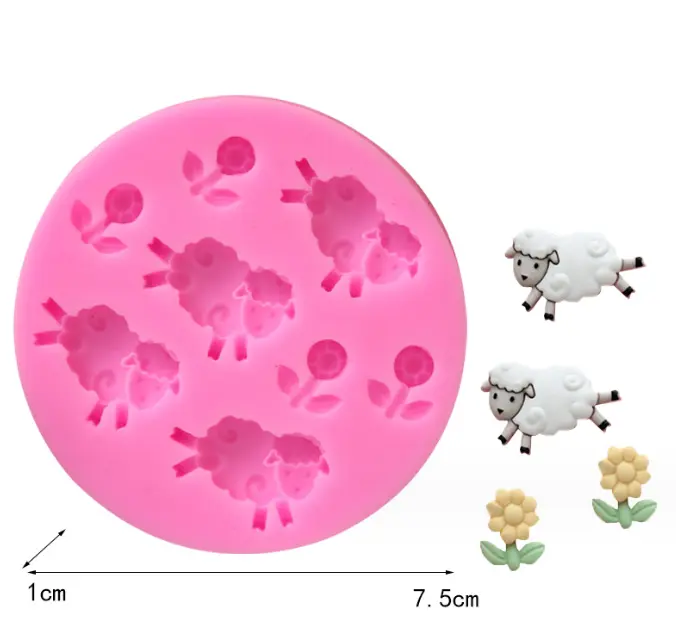 Sheep theme silicone mould