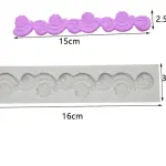 Floral Boarder silicone mould