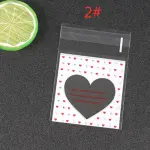 Large heart 100pcs Cookie Candy Sleeve