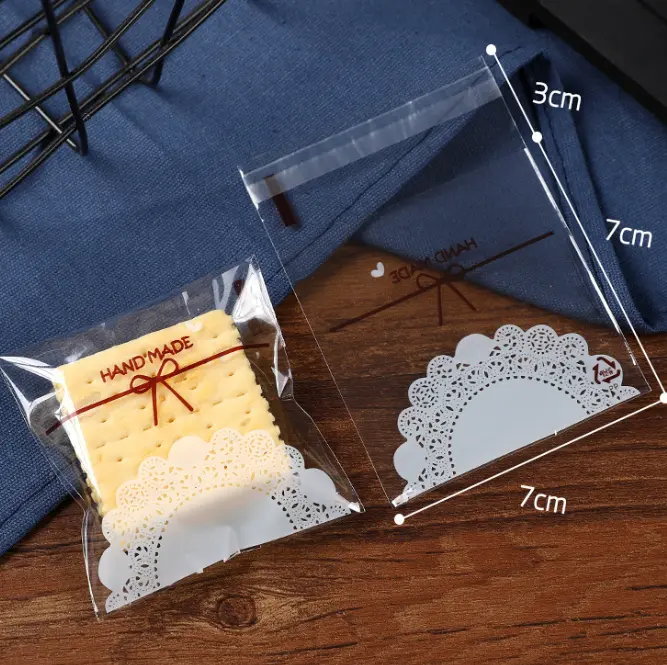 Handmade lace 100pcs Cookie Candy Sleeve Size small