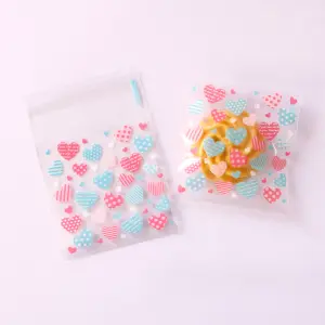 Pink and blue hearts 100pcs Cookie Candy Sleeve