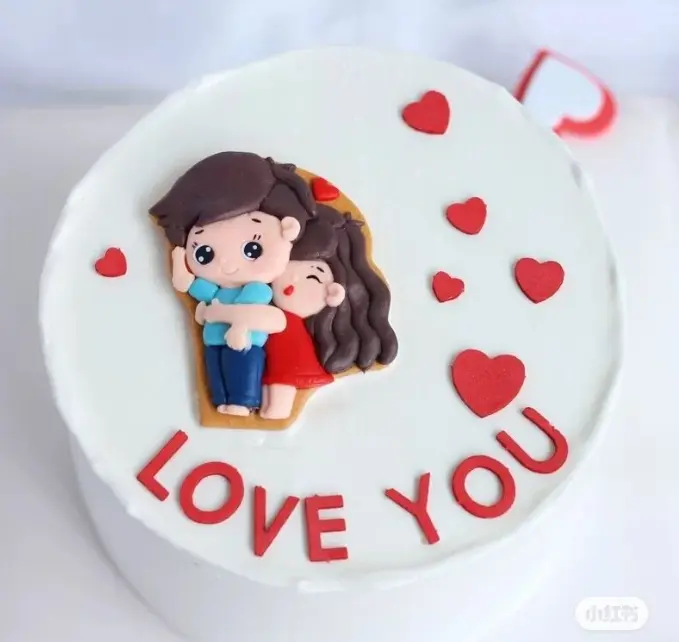 1 pcs couple cake toy topper