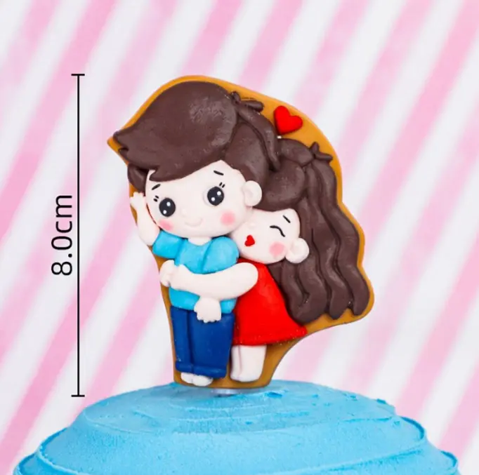 1 pcs couple cake toy topper