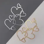 1 PCS Love Heart Cake Topper Valentine's Day Acrylic Heart Cake topper