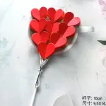 1pcs 3D red heart cake topper
