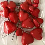 20 pcs heart faux balls