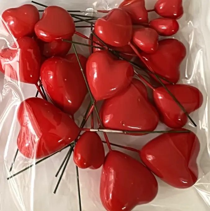 20 pcs heart faux balls