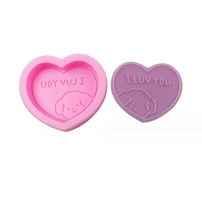 I love you heart silicone mould