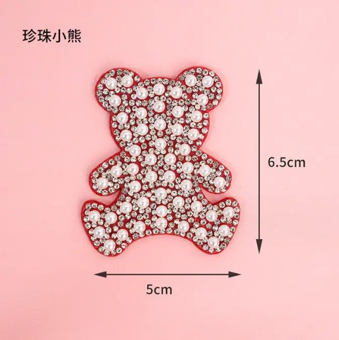 1 pcs pearl teddy toy cake topper