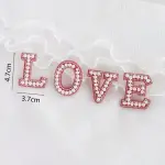 1 pcs Love pearl studded cake cupcake topper