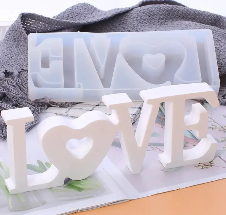 Large 3D love silicone Mould