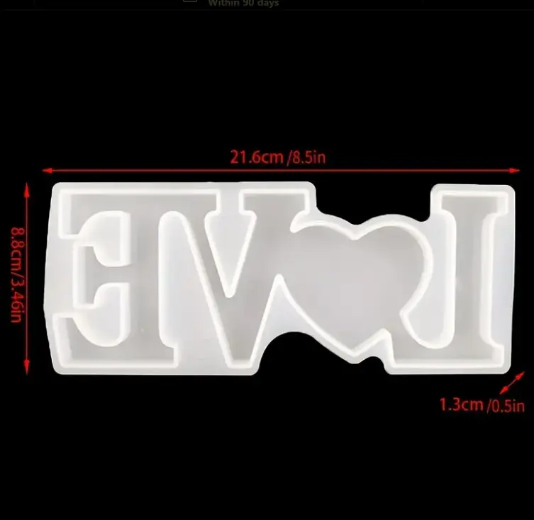Large 3D love silicone Mould