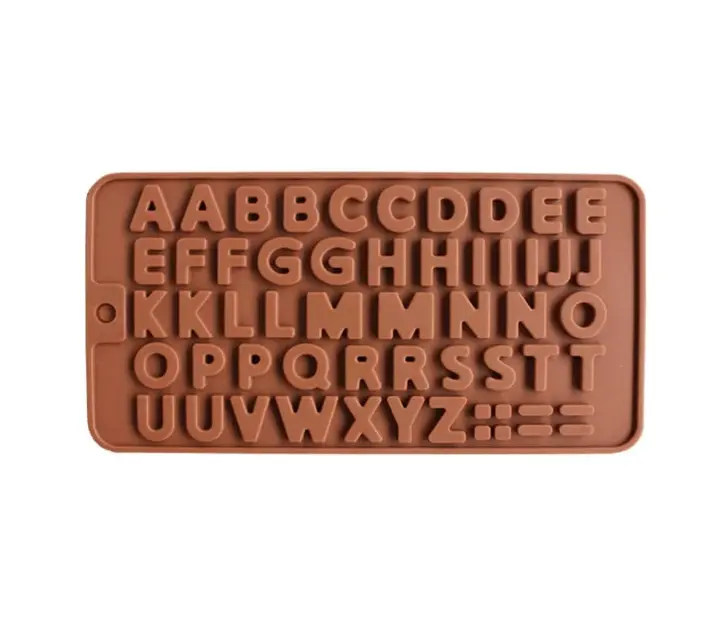 Alphabet silicone mould
