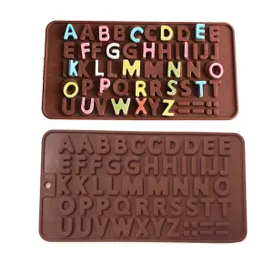 Alphabet silicone mould