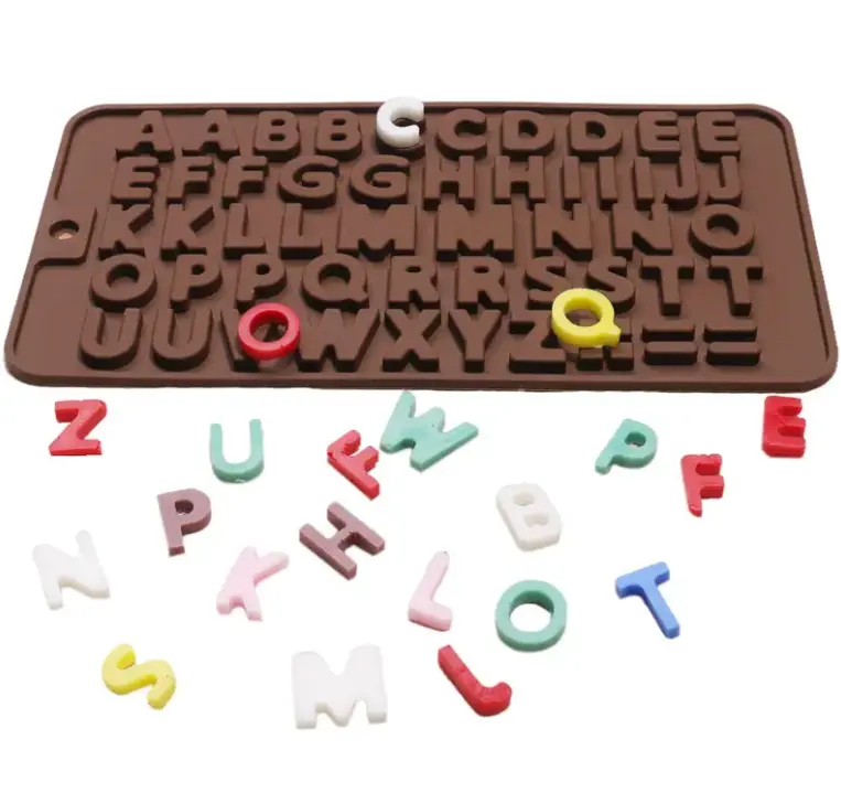 Alphabet silicone mould
