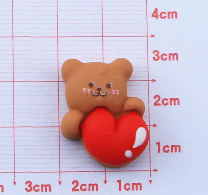 3 pcs Small toy Teddy Bear cake topper set