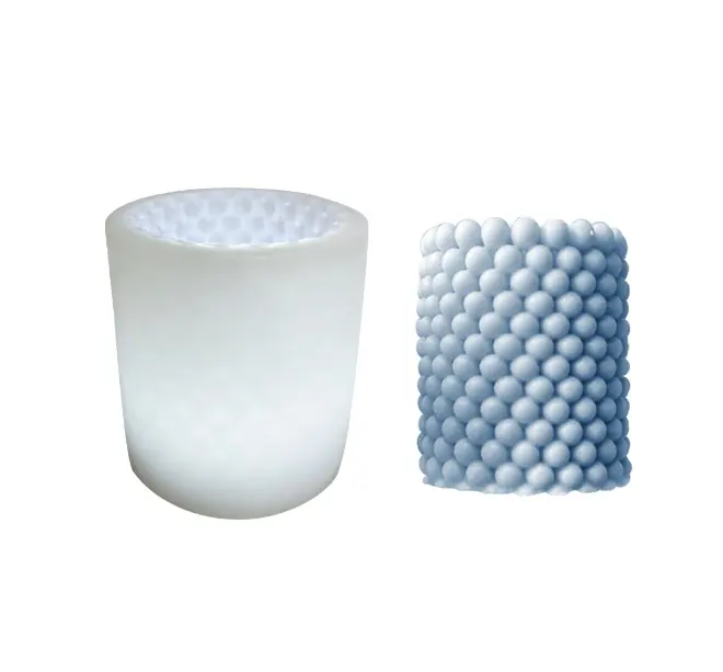 3D Bubble Silicone Candle Mold