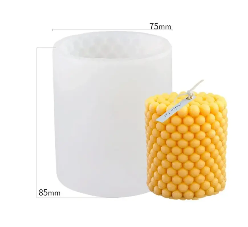 3D Bubble Silicone Candle Mold
