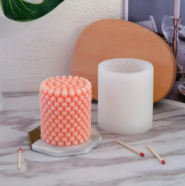 3D Bubble Silicone Candle Mold