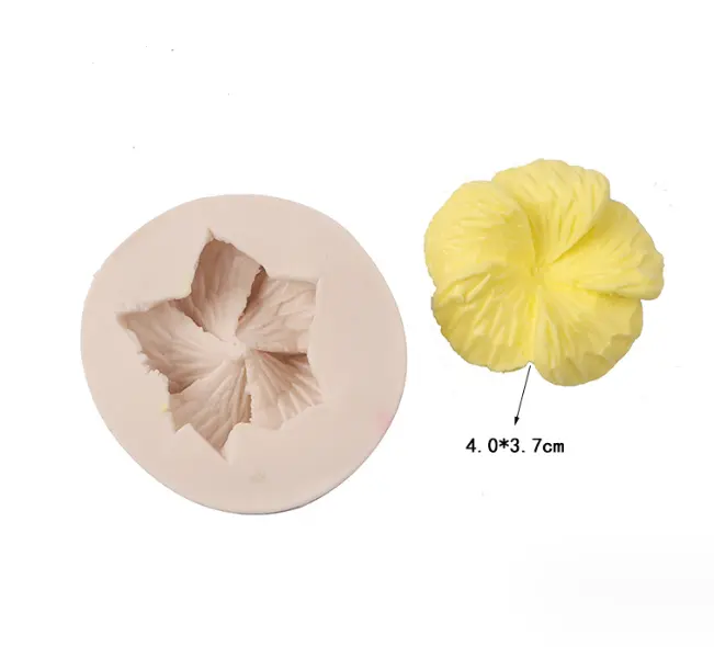 Hibiscus flower silicone mould
