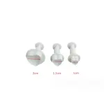3 pcs heart shaped plunger cutter set
