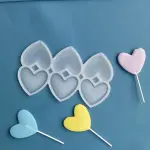 6 pcs heart chocolate silicone mould
