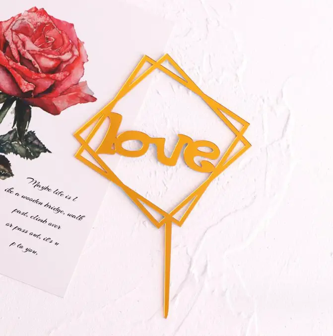 Love Acrylic Topper Valentine Day