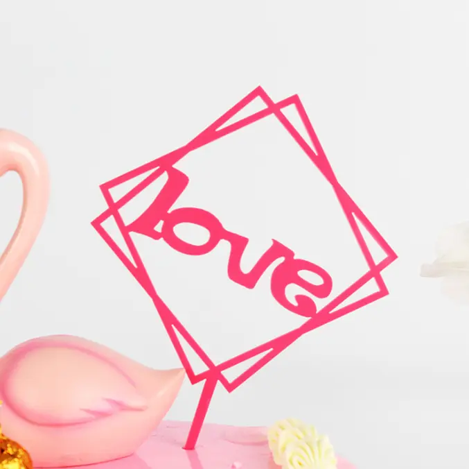 Love Acrylic Topper Valentine Day