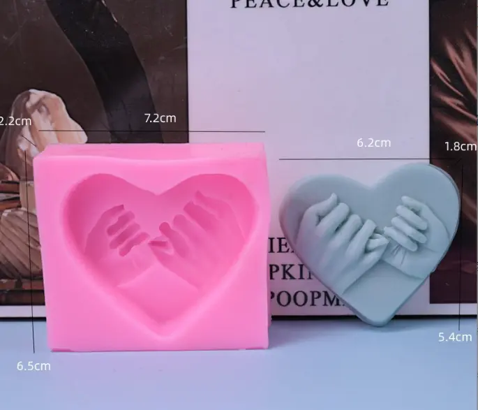 Couple Holding hands silicone mould