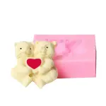 Teddy bear love silicone mould