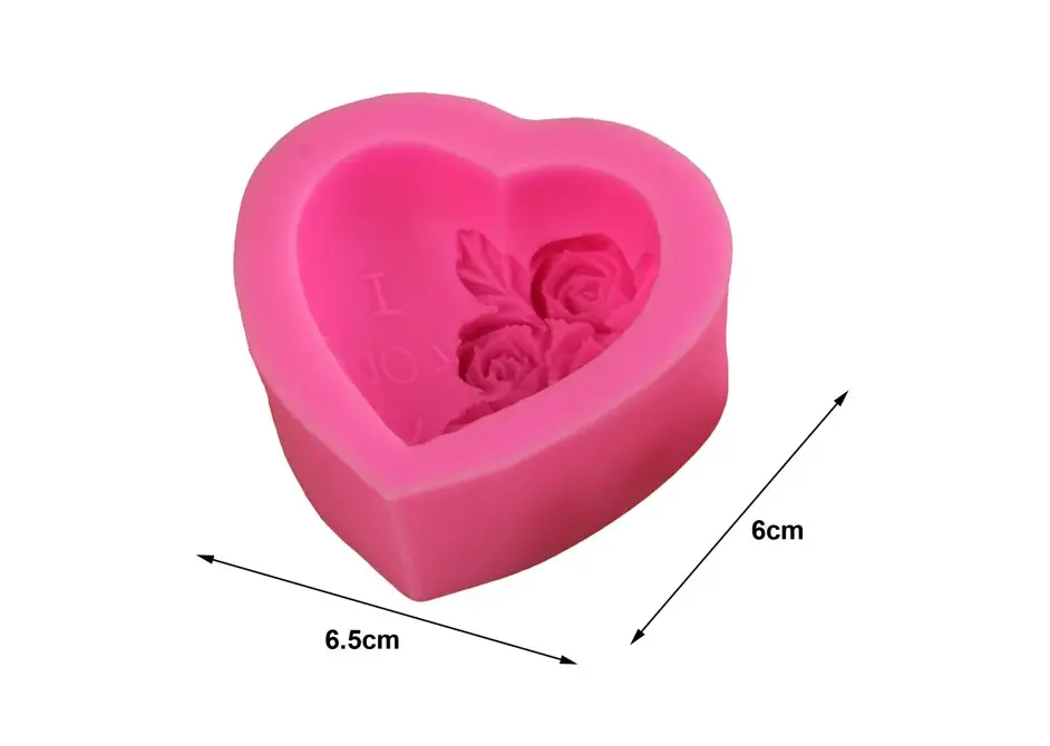 1pc I Love you Heart Shaped silicone mould