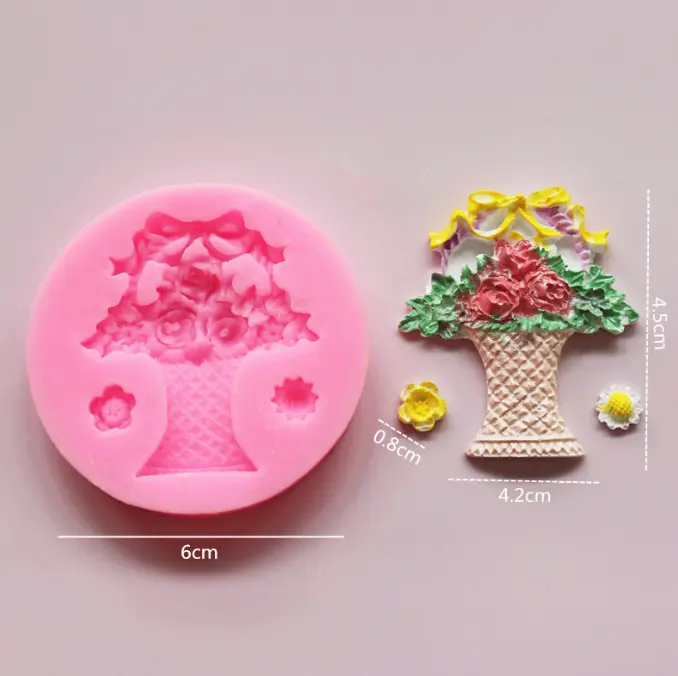 Bouquet flower silicone mould