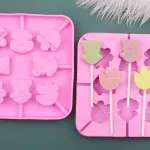 1 pcs I love you teddy popsicle silicone mould