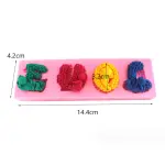 Love teddy theme valentines silicone mould