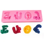 Love teddy theme valentines silicone mould