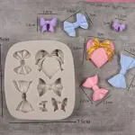 Heart bow theme silicone mould