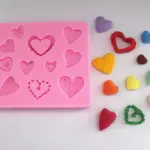 Different types heart silicone mould