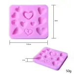 Different types heart silicone mould