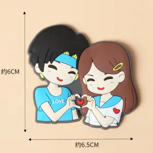 1pcs couple holding red heart cake toy topper