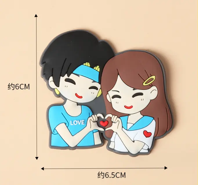 1pcs couple holding red heart cake toy topper