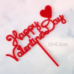 1 pcs happy Valentine Day cake topper