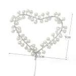 1 pcs Pearl heart topper