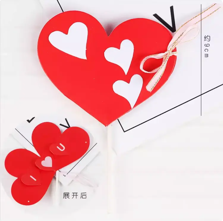 1pcs I love you massage pop up card