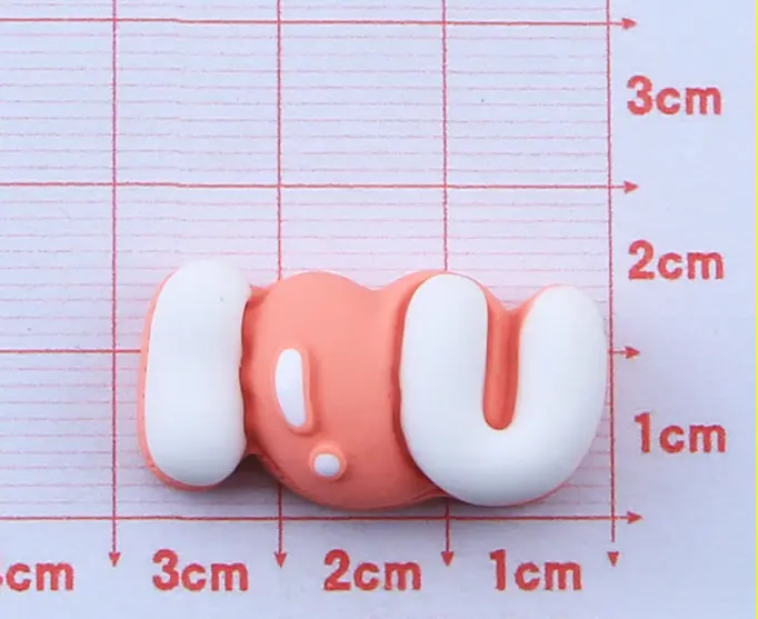 3 pcs Small I love you cake topper set