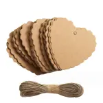 20 pcs heart shaped tags with thread