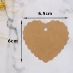 20 pcs heart shaped tags with thread
